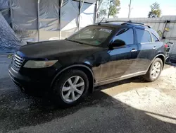 Salvage cars for sale from Copart Midway, FL: 2005 Infiniti FX35