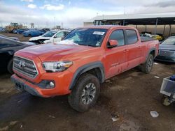 Salvage cars for sale from Copart Brighton, CO: 2017 Toyota Tacoma Double Cab