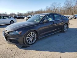 Salvage cars for sale from Copart Ellwood City, PA: 2017 Audi A6 Premium Plus