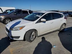 Salvage cars for sale from Copart Grand Prairie, TX: 2016 Ford Focus SE