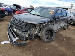 Salvage cars for sale at Brighton, CO auction: 2016 Ford Explorer XLT