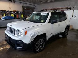 Salvage cars for sale from Copart Candia, NH: 2018 Jeep Renegade Limited