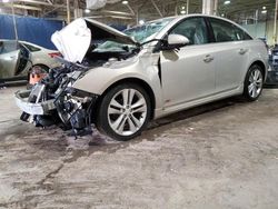 Salvage cars for sale at Woodhaven, MI auction: 2011 Chevrolet Cruze LTZ