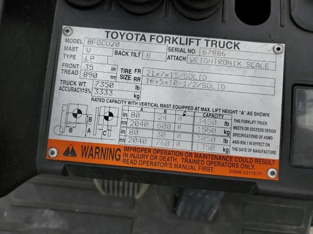 2015 Toyota Forklift