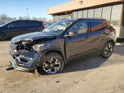 Salvage cars for sale from Copart Fort Wayne, IN: 2018 Jeep Compass Limited