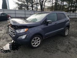 Vehiculos salvage en venta de Copart Windsor, NJ: 2019 Ford Ecosport SE