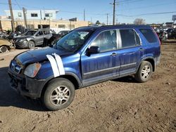 Salvage cars for sale from Copart Colorado Springs, CO: 2003 Honda CR-V EX