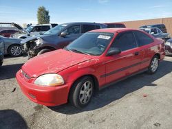 Honda Civic DX salvage cars for sale: 1996 Honda Civic DX