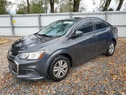 Salvage cars for sale at Ocala, FL auction: 2017 Chevrolet Sonic LT