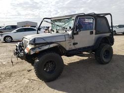 Jeep salvage cars for sale: 2000 Jeep Wrangler / TJ Sport