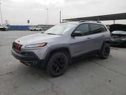 Jeep Cherokee salvage cars for sale: 2015 Jeep Cherokee Trailhawk