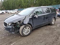 KIA Sedona LX salvage cars for sale: 2017 KIA Sedona LX