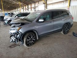 Honda Pilot Touring salvage cars for sale: 2019 Honda Pilot Touring