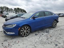 Salvage cars for sale at Loganville, GA auction: 2015 Chrysler 200 C