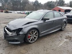 Salvage cars for sale from Copart Mendon, MA: 2018 Audi S3 Premium Plus