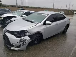 Salvage cars for sale at Rancho Cucamonga, CA auction: 2017 Toyota Corolla L