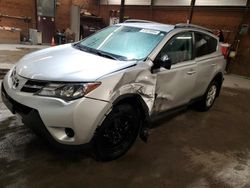 Salvage cars for sale at Ebensburg, PA auction: 2015 Toyota Rav4 LE