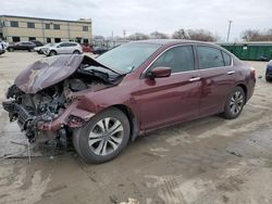 Salvage cars for sale from Copart Wilmer, TX: 2015 Honda Accord LX
