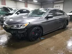 Salvage cars for sale at Elgin, IL auction: 2016 Honda Accord Sport