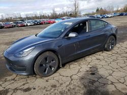 Salvage cars for sale from Copart Woodburn, OR: 2022 Tesla Model 3