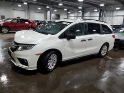 Salvage cars for sale at Ham Lake, MN auction: 2018 Honda Odyssey LX