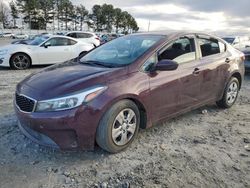 Salvage cars for sale from Copart Loganville, GA: 2017 KIA Forte LX