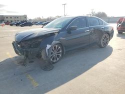 Honda Accord Sport salvage cars for sale: 2015 Honda Accord Sport