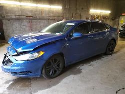 Salvage cars for sale at Angola, NY auction: 2018 Ford Fusion SE