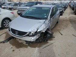 Honda salvage cars for sale: 2015 Honda Civic LX