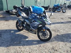 Salvage motorcycles for sale at West Palm Beach, FL auction: 2022 Kawasaki EX400