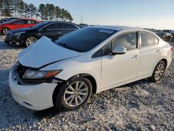 Salvage cars for sale from Copart Loganville, GA: 2012 Honda Civic EX