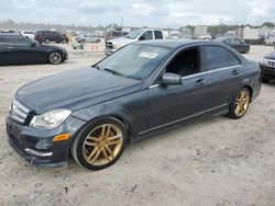 Salvage cars for sale at Houston, TX auction: 2013 Mercedes-Benz C 250