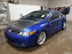 Salvage cars for sale at Elgin, IL auction: 2007 Honda Civic SI