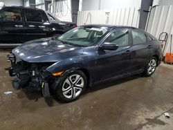 Honda Civic LX salvage cars for sale: 2017 Honda Civic LX