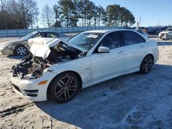 Mercedes-Benz salvage cars for sale: 2012 Mercedes-Benz C 250