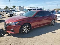 Nissan Altima SR salvage cars for sale: 2020 Nissan Altima SR