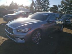 Salvage cars for sale at Denver, CO auction: 2019 Infiniti Q50 Luxe