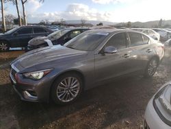 Infiniti Q50 Luxe Vehiculos salvage en venta: 2021 Infiniti Q50 Luxe