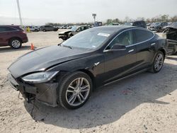 Salvage cars for sale at Houston, TX auction: 2013 Tesla Model S