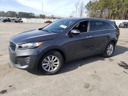 Salvage cars for sale at Dunn, NC auction: 2019 KIA Sorento LX