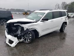 Salvage cars for sale at Dunn, NC auction: 2022 Jeep Grand Cherokee L Overland