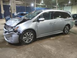 Salvage cars for sale from Copart Woodhaven, MI: 2016 Honda Odyssey Touring