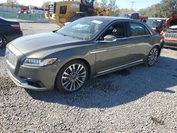 Lincoln salvage cars for sale: 2017 Lincoln Continental Reserve