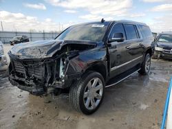 Salvage cars for sale at Cahokia Heights, IL auction: 2019 Cadillac Escalade ESV Premium Luxury