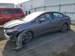 Honda salvage cars for sale: 2015 Honda Civic EX