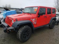 Salvage cars for sale from Copart Arlington, WA: 2013 Jeep Wrangler Unlimited Sahara