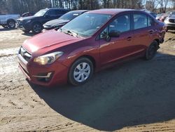 Salvage cars for sale at North Billerica, MA auction: 2016 Subaru Impreza