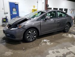 Salvage cars for sale from Copart Blaine, MN: 2013 Honda Civic EX