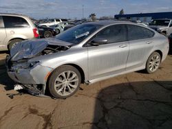 Salvage cars for sale from Copart Woodhaven, MI: 2015 Chrysler 200 S