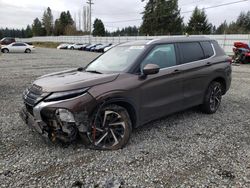 Salvage cars for sale from Copart Graham, WA: 2022 Mitsubishi Outlander SEL
